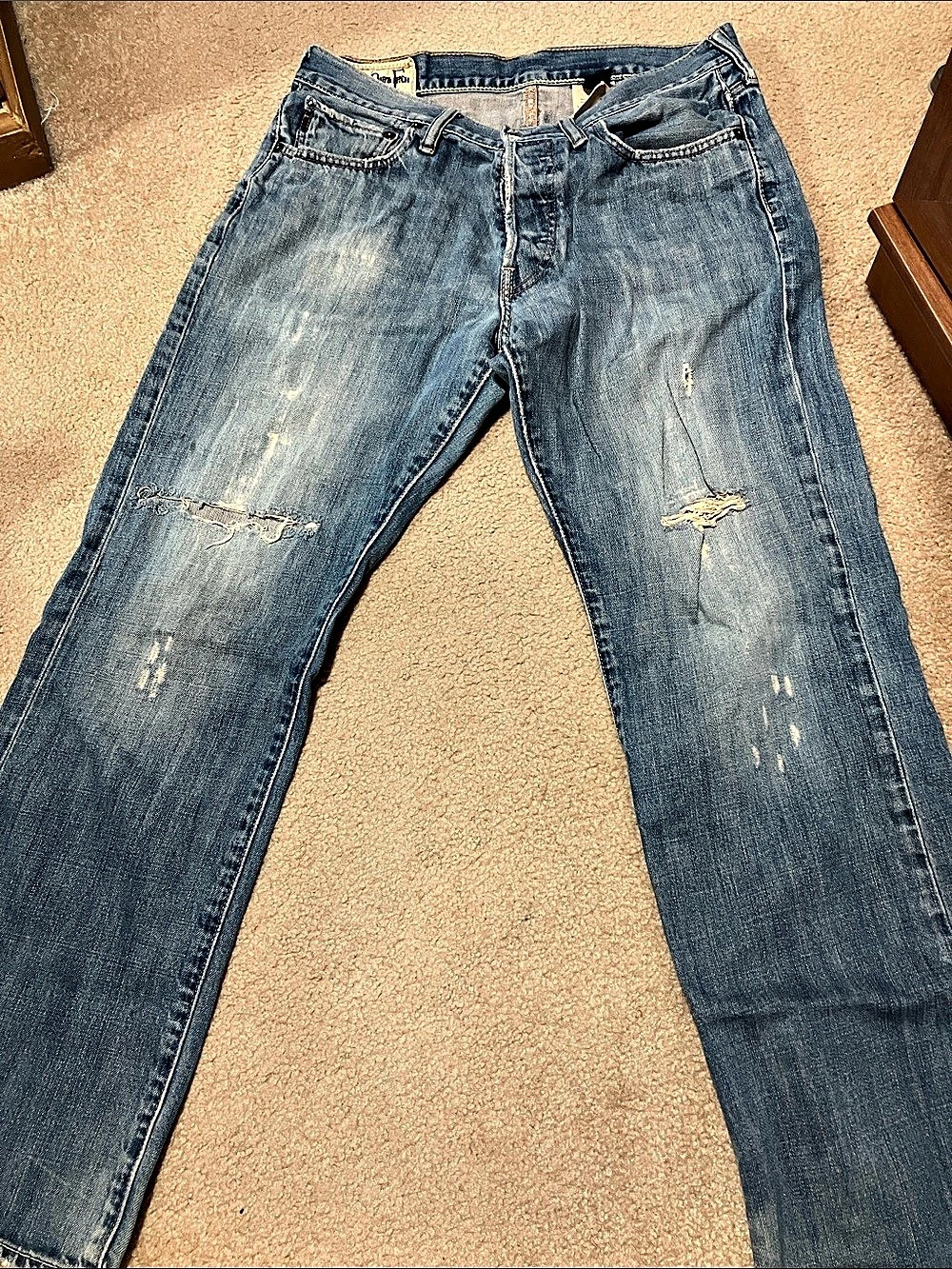 Abercrombie & Fitch Original Five Pocket Denim, Heavy Ounce Jeans 100% cotton Wa